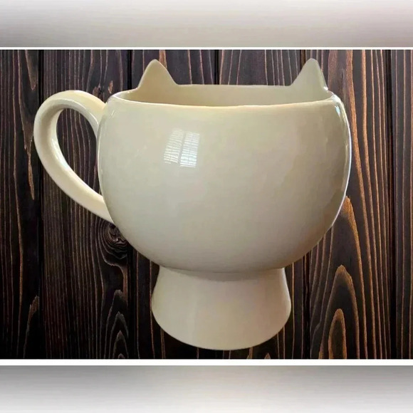 Sweet Sleeping Fox Large Mug Round Pedestal Base 20oz White Farm Animal Cup - Picture 4 of 7